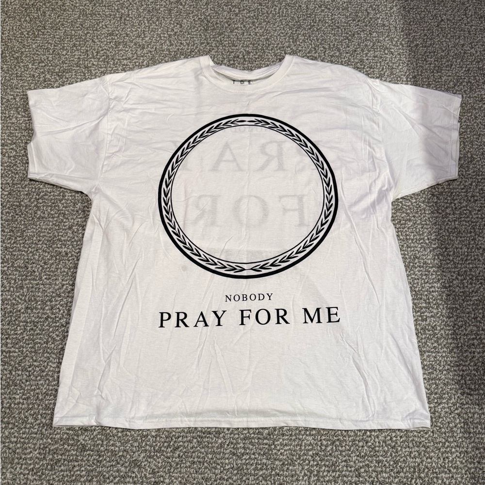 Kendrick Lamar Damn Pray for Me White Shirt Tour Merch 2017